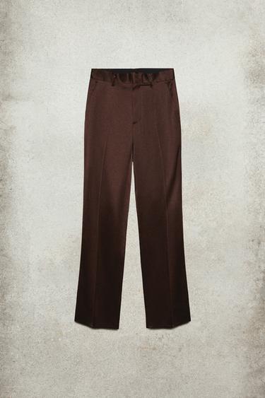 루즈 플레어핏 팬츠 LUDOVIC DE SAINT SERNIN x ZARA - Zara 브라운