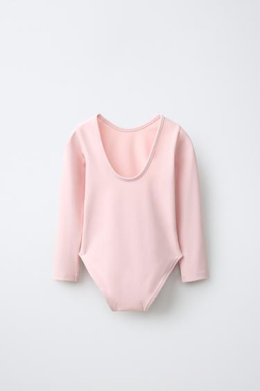 TECHNICAL BALLET BODYSUIT — Pale pink 2