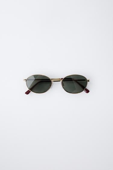 METAL FRAME SUNGLASSES - Golden by Zara