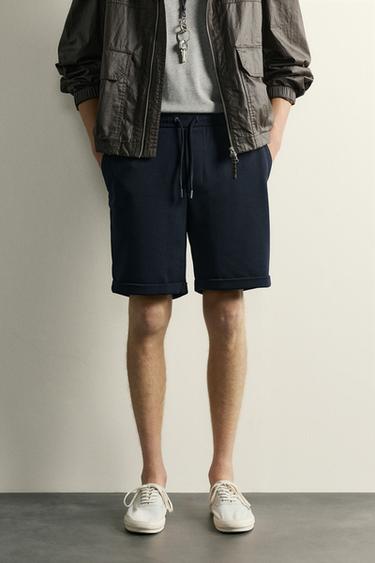 BERMUDA REGULAR FIT CONFORT - Marino vigoré de Zara
