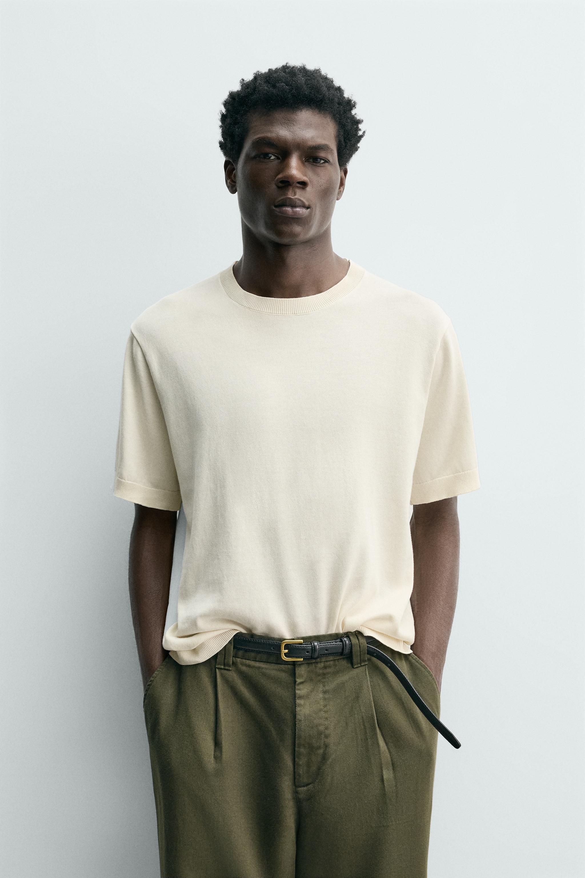T-SHIRT EN MAILLE LÉGÈRE DE COTON