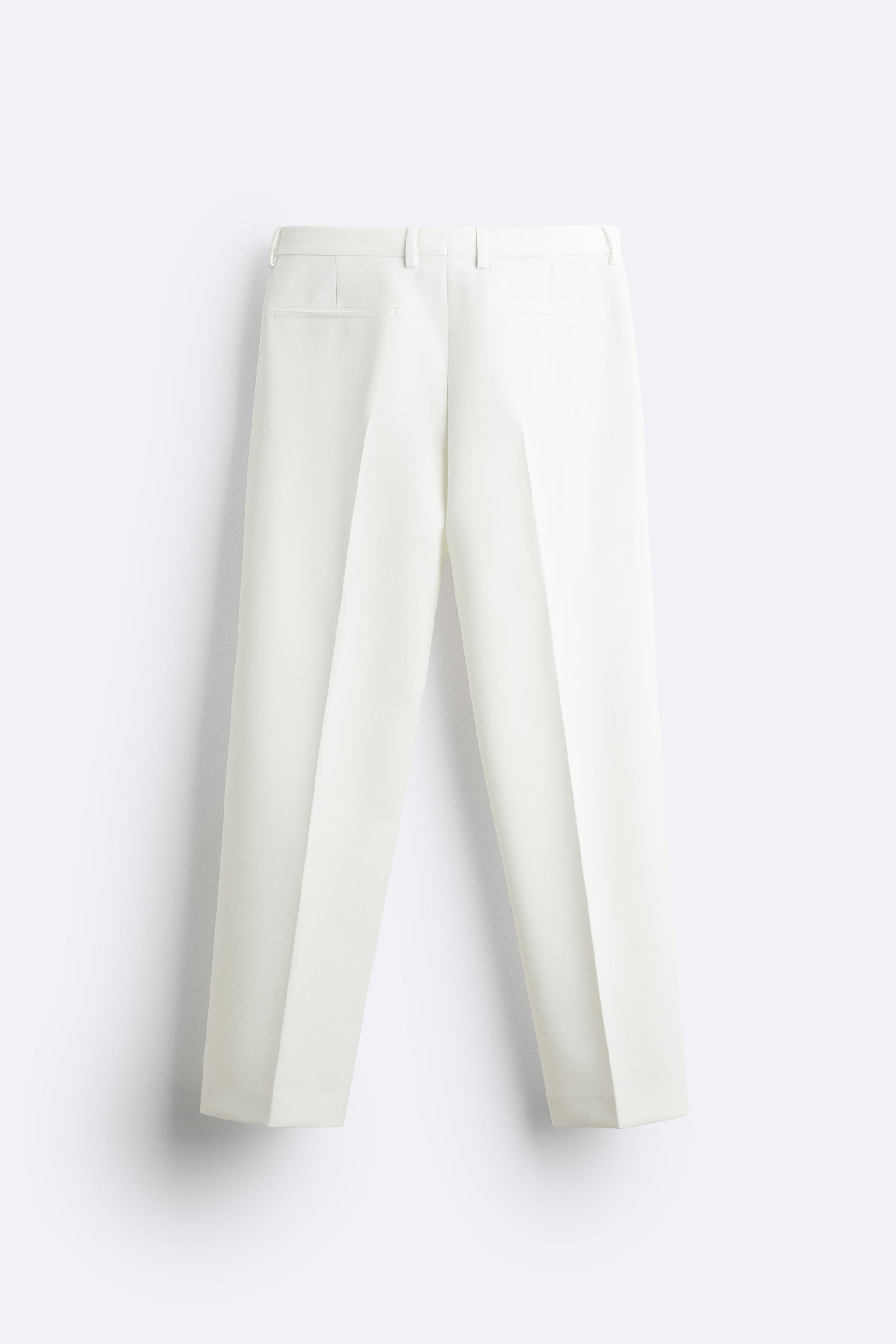 Zara, Pants & Jumpsuits, Nwt Zara Bluewhite Fulllength Printed  Trouserspants Size Xs