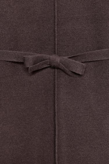 KNIT SWEATER WITH BALLOON SLEEVES - Brown by Zara