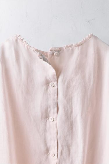 6-10 ANS/ ROBE 100 % RAMIE LIMITED EDITION - Rose poudré de Zara - Image 2