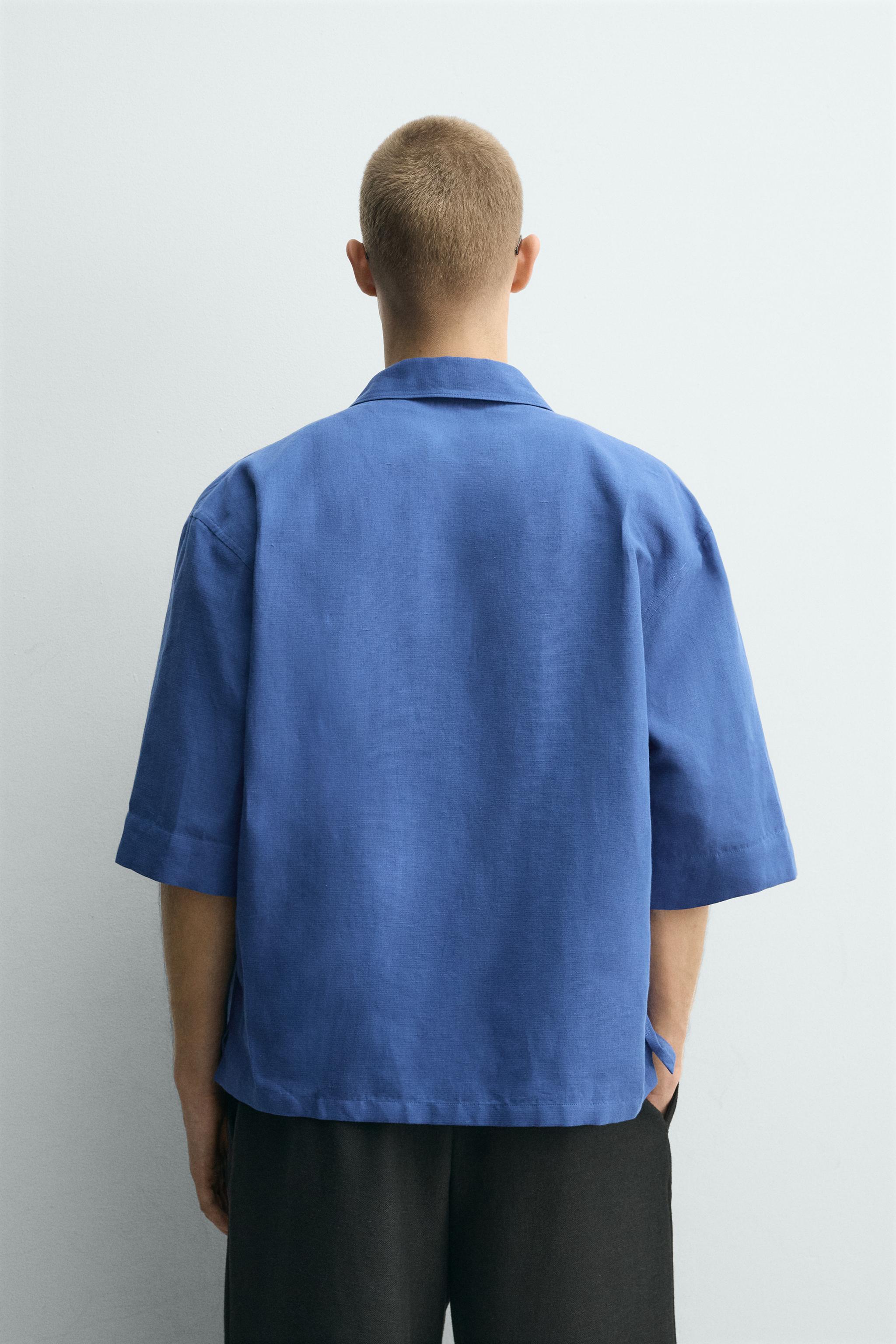 BOX-FIT TEXTURED SHIRT