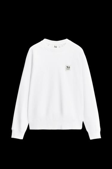50TH ANNIVERSARY PATCH CREW NECK SWEATSHIRT - White by Zara - Image 0