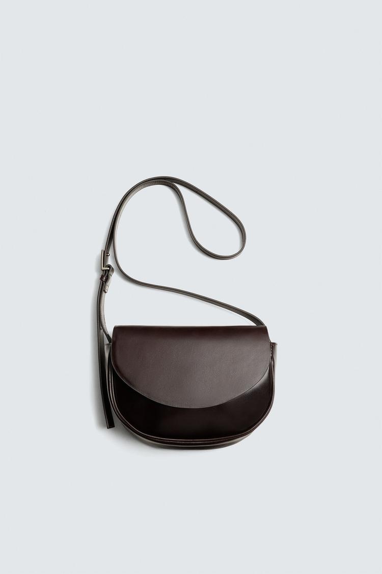 ZARA LEATHER CROSSBODY BAG