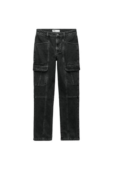 ZW SLIM FIT CARGO MID-RISE JEANS