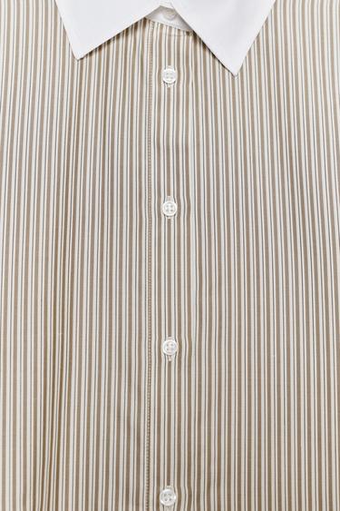 CHEMISE RAYURES CONTRASTE ZW COLLECTION - rayures de Zara - Image 8
