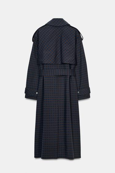 TRENCH À CARREAUX ZW COLLECTION ÉDITION LIMITÉE - Marron-Bleu de Zara - Image 10