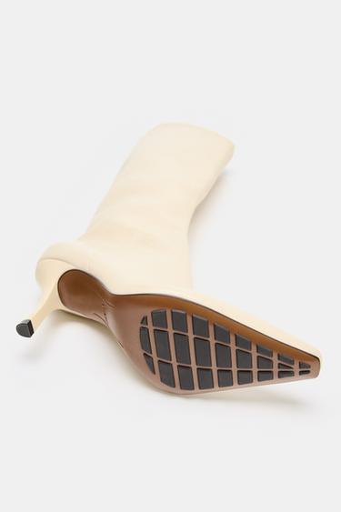 BOTTES À TALONS - Blanc de Zara - Image 7