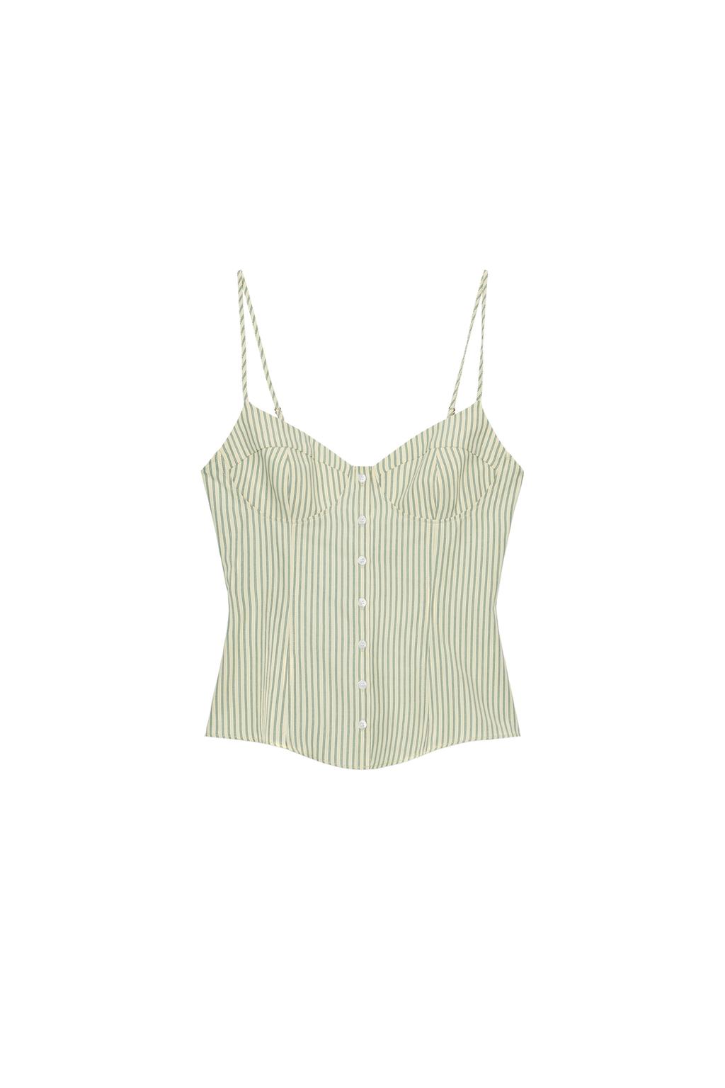 STRIPED CORSET TOP - image 3