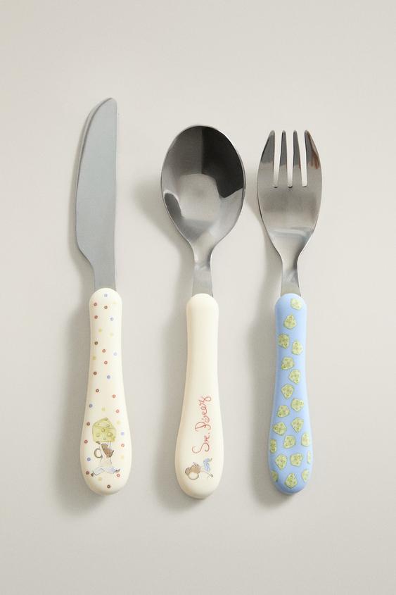DETSKÁ PRÍBOROVÁ SÚPRAVA CERAMIC Mr. PÉREZ - Farebný zn. Zara - Obrázok 0
