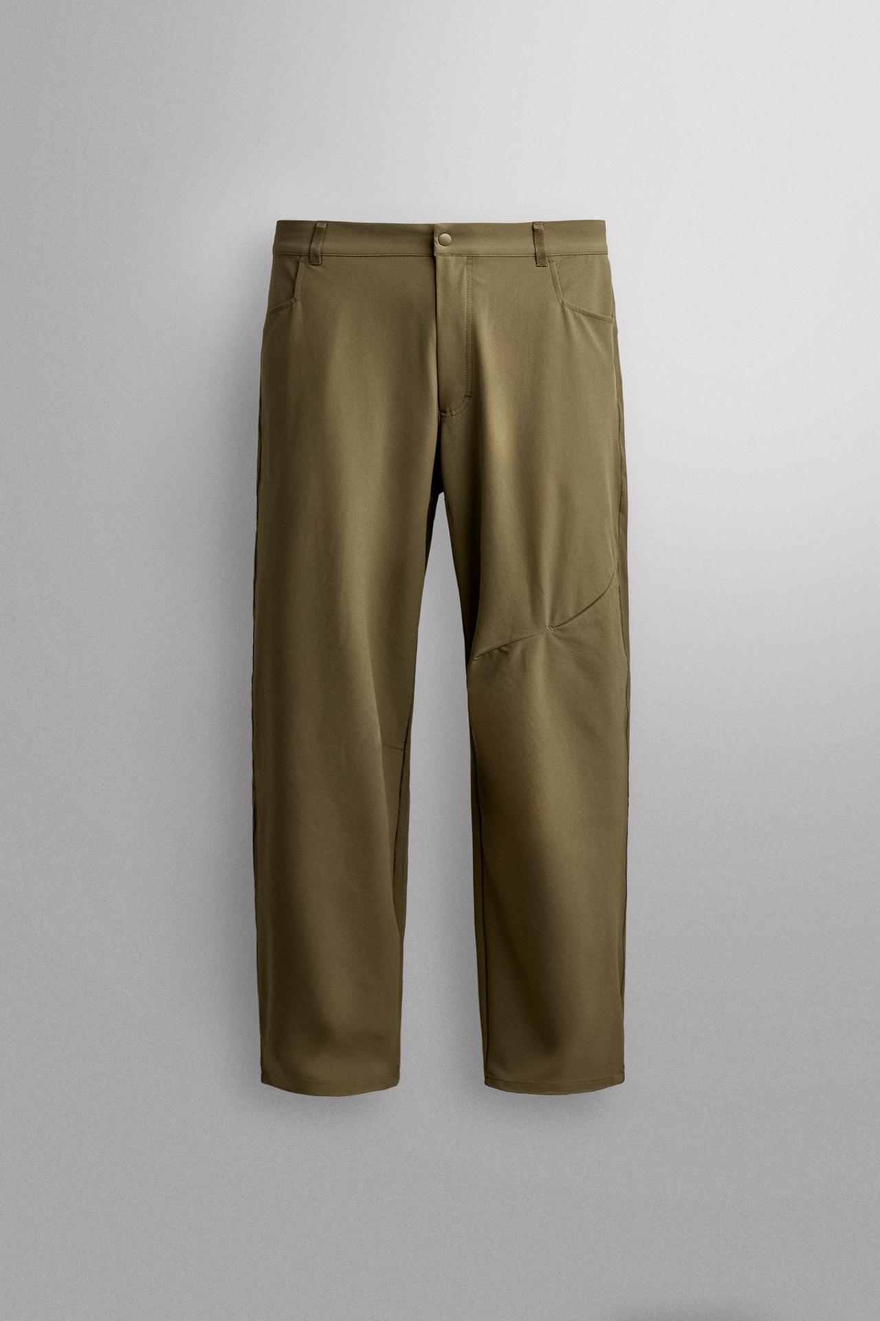 TECHNICAL POCKET PANTS — Light green