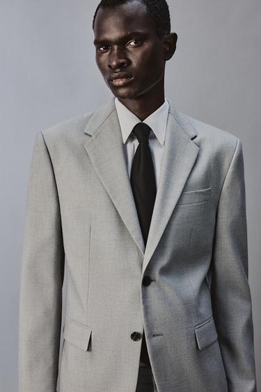 VESTE DE COSTUME CONFORT - Gris de Zara - Image 5