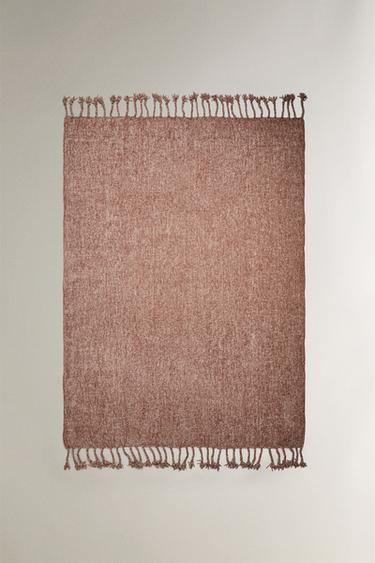 チャンキー シェニール ブランケットペールピンクZaraのチャンキー シェニール ブランケット - ペールピンク