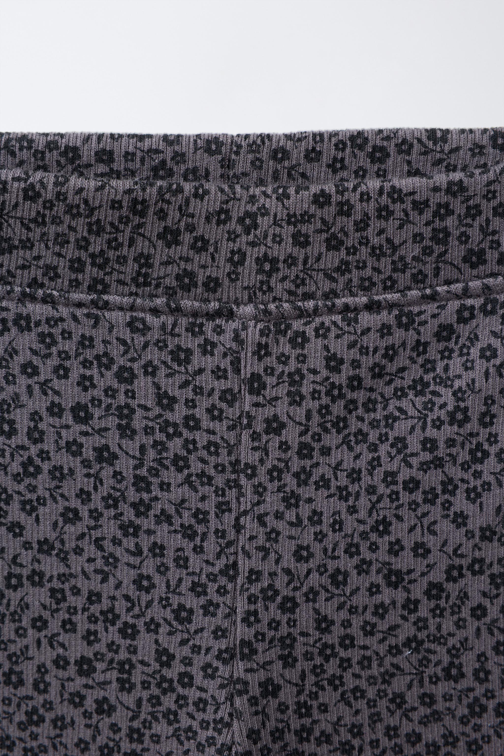 PRINTED RIB LEGGINGS