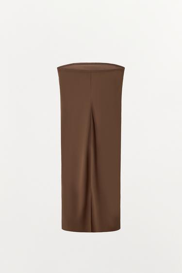 BANDEAU LINING DRESS - Brown by Zara - Image 5