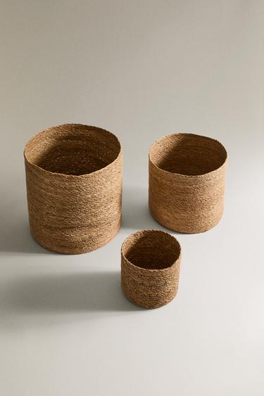 WOVEN BASKET - Light beige by Zara - Image 1