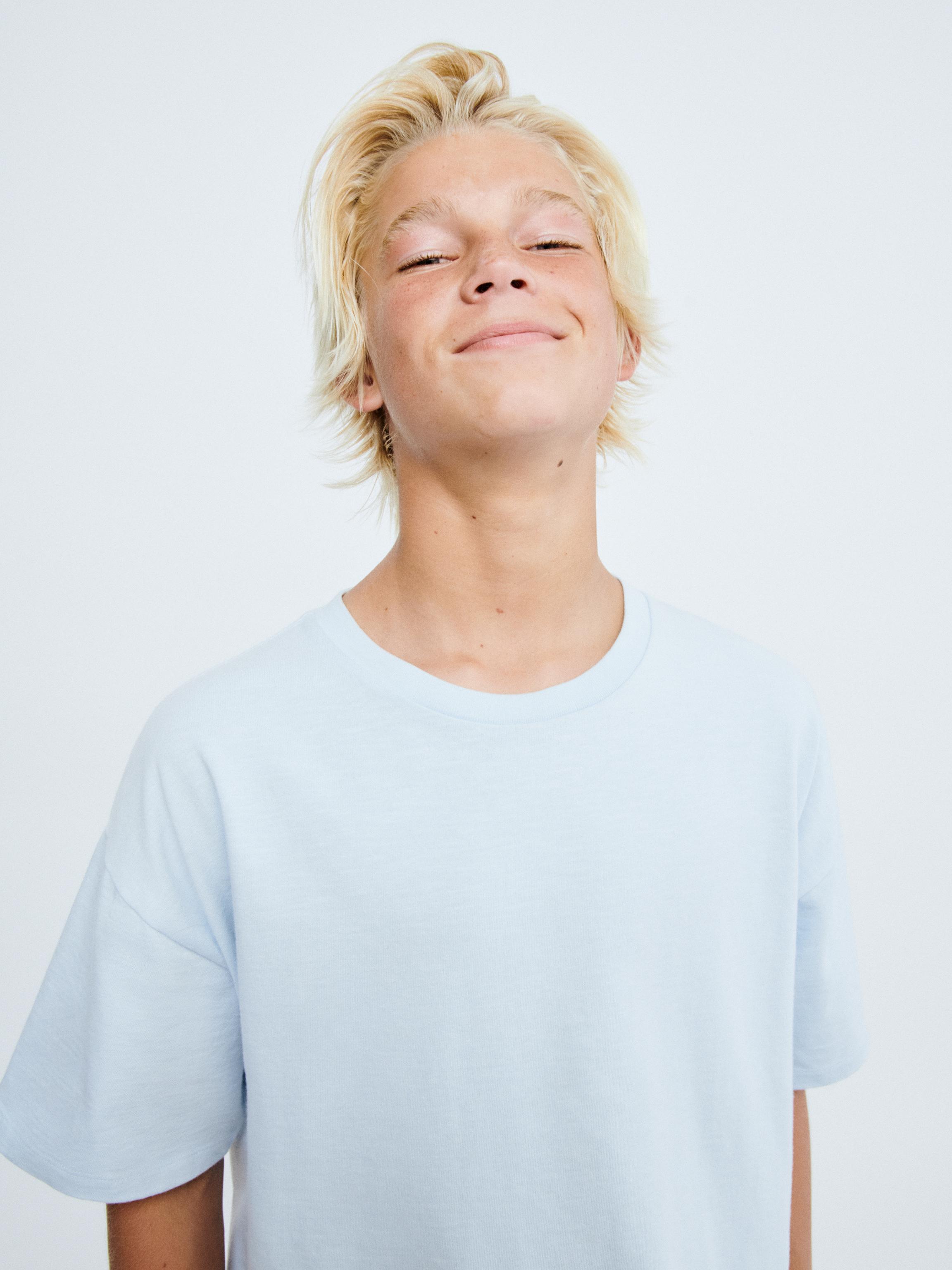 STORIESZ - PLAIN T-SHIRT — Pastel blue