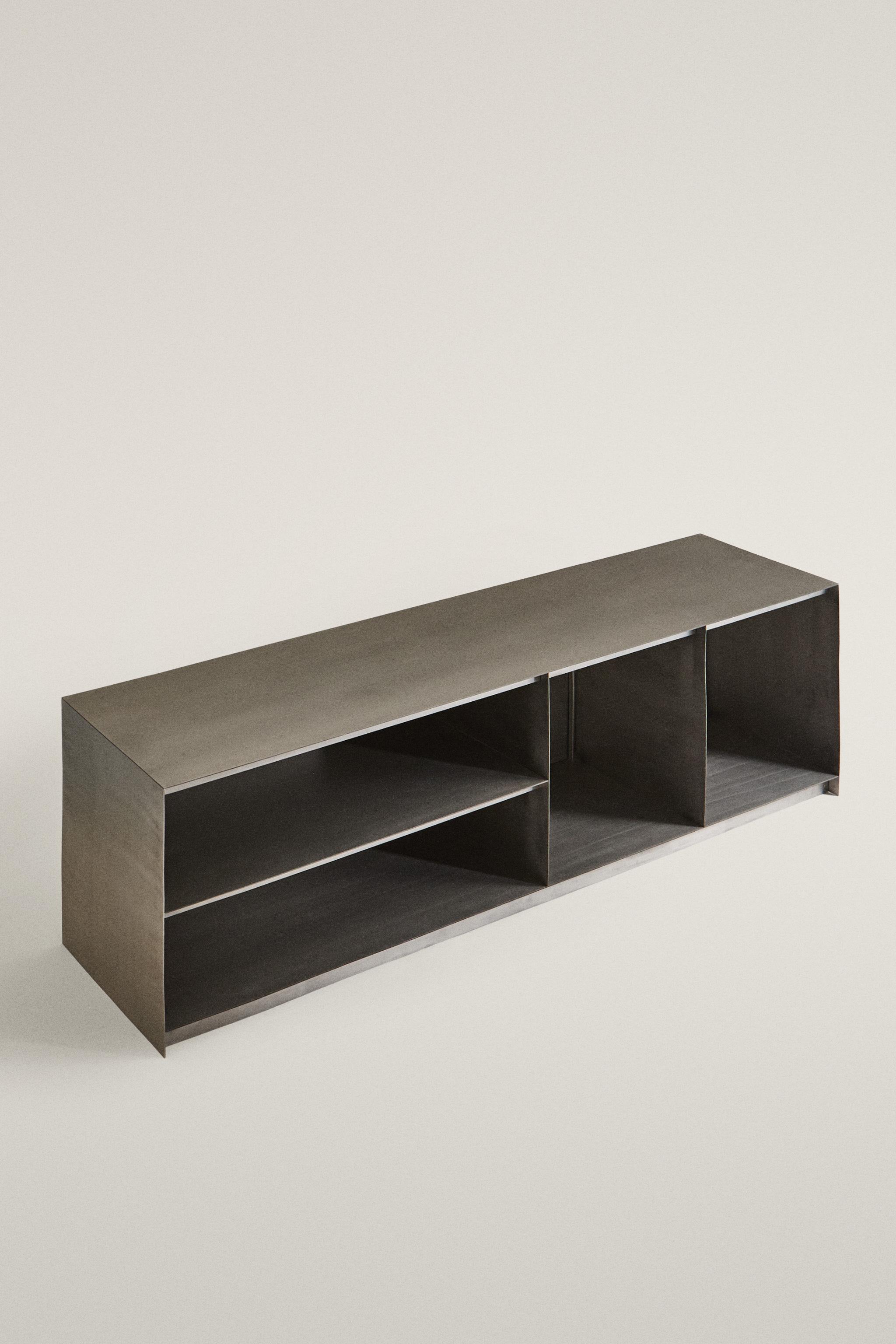 STAINLESS STEEL CONSOLE - Matte silver | ZARA United States