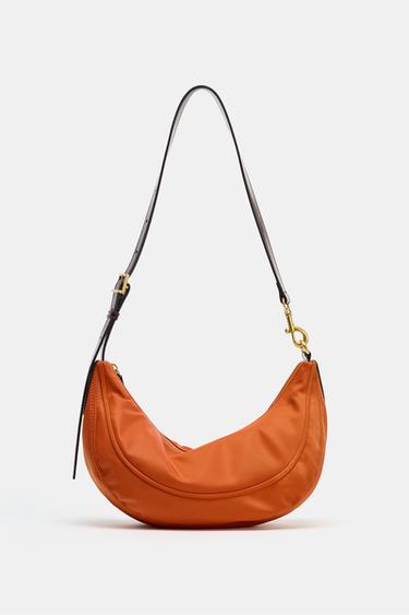 OVALE SCHOUDERTAS - Oranje van Zara