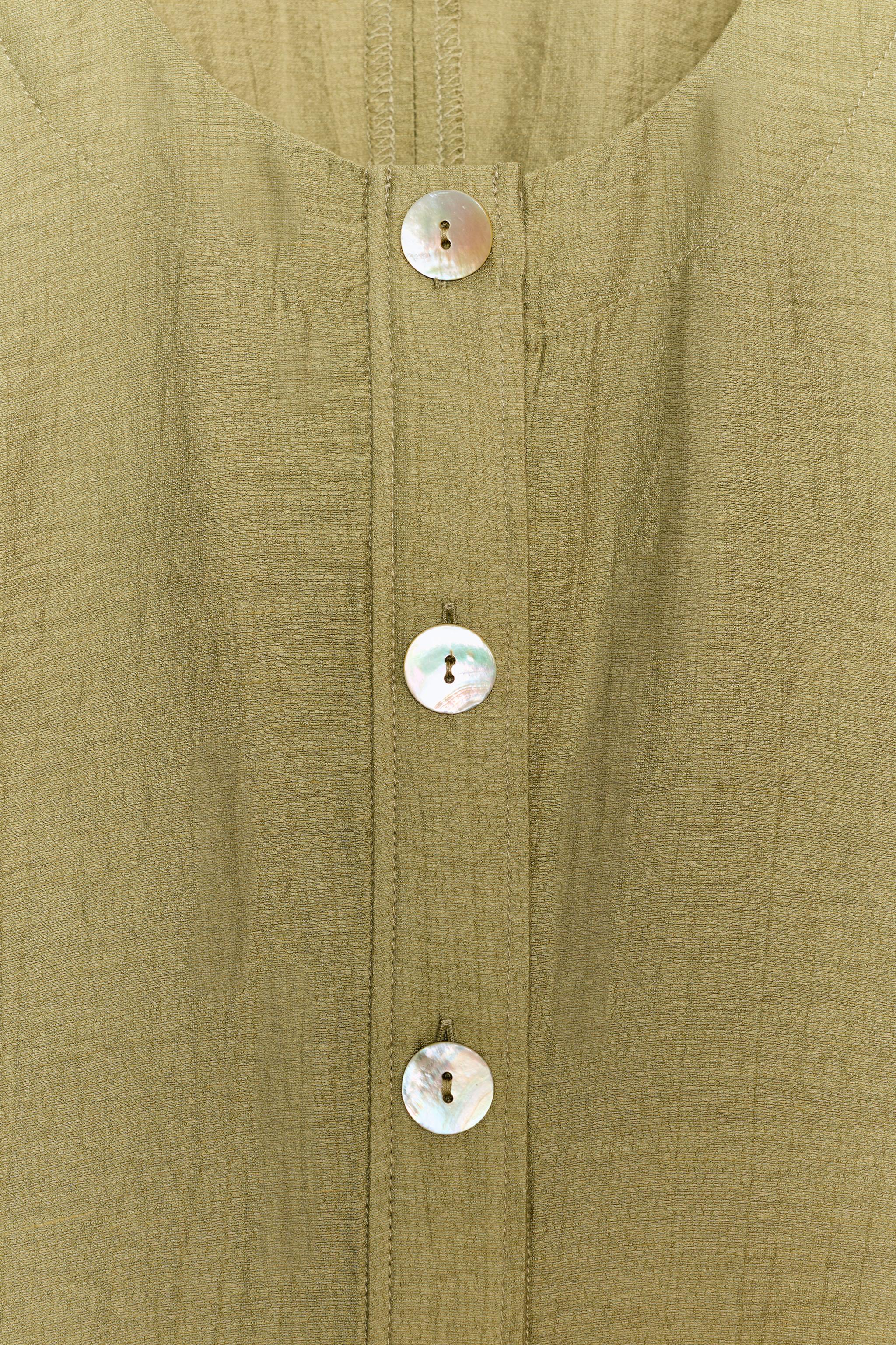 LINEN PUFF SLEEVE TOP