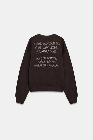 SWEAT IMPRIMÉ CORTADO - Marron de Zara - Image 3