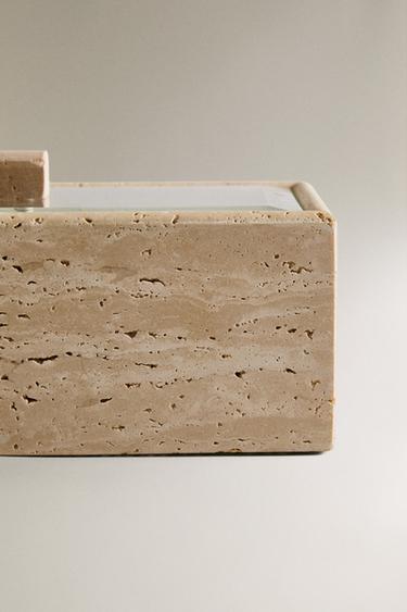 TRAVERTINE AND GLASS BOX - Beige by Zara - Image 3