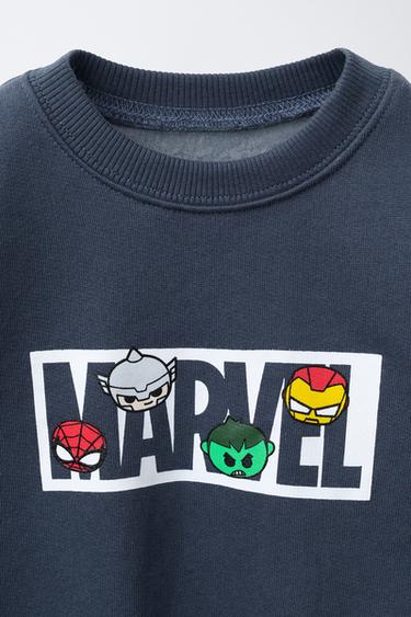 ENSEMBLE JOGGING SWEAT-SHIRT ET PANTALON JOGGER THE AVENGERS © MARVEL - Bleu de Zara - Image 2
