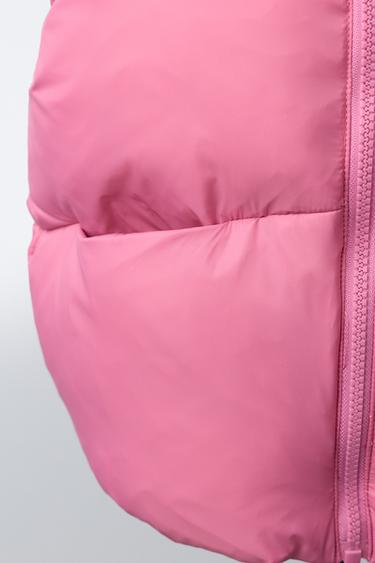 WATER-REPELLENT PADDED GILET - Mid-pink by Zara - Image 4