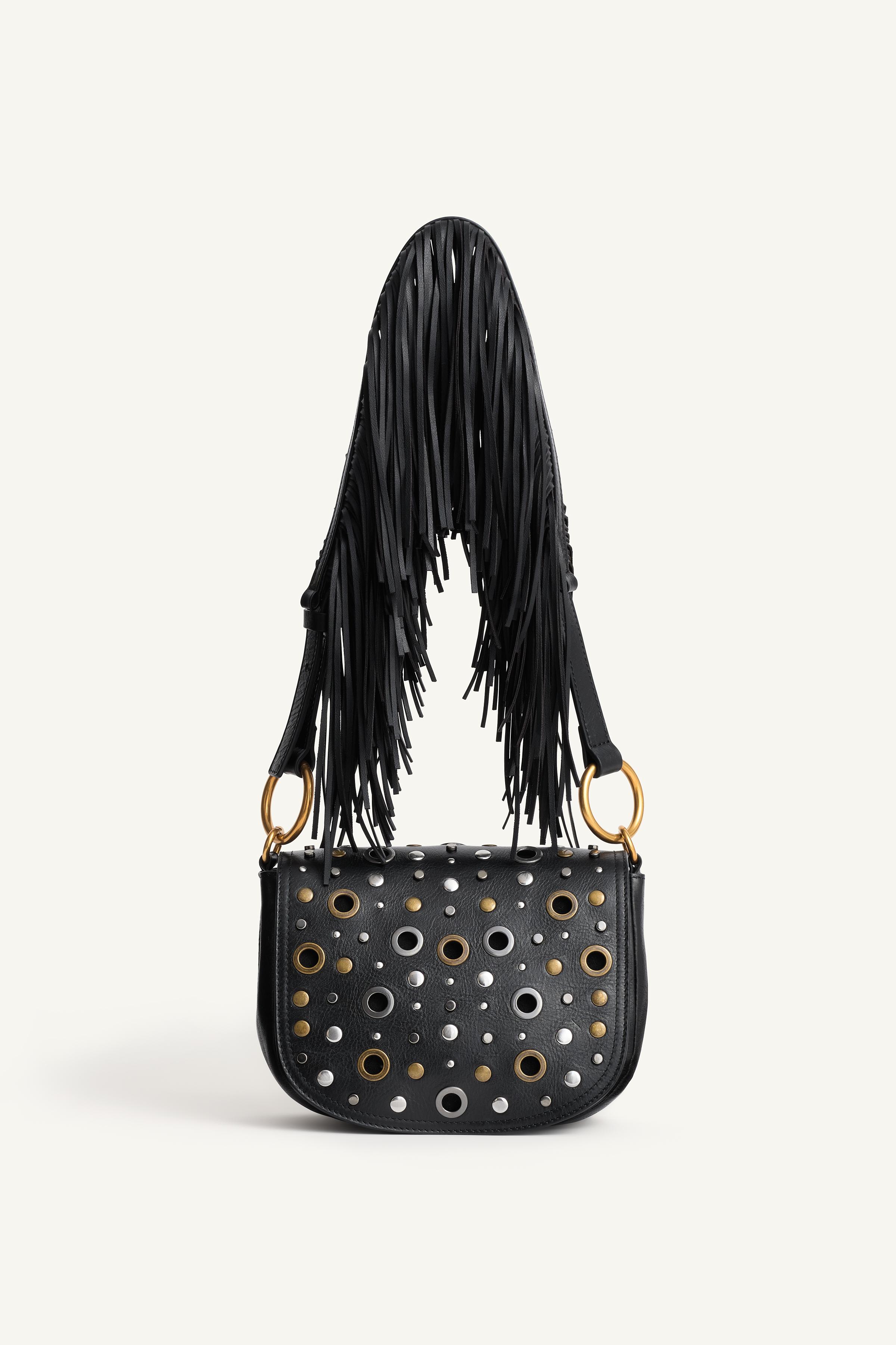 LEATHER STUDDED SHOULDER BAG LIMITED EDITION