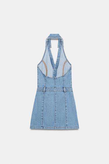 ROBE MINI HALTER Z1975 - Bleu moyen de Zara - Image 5