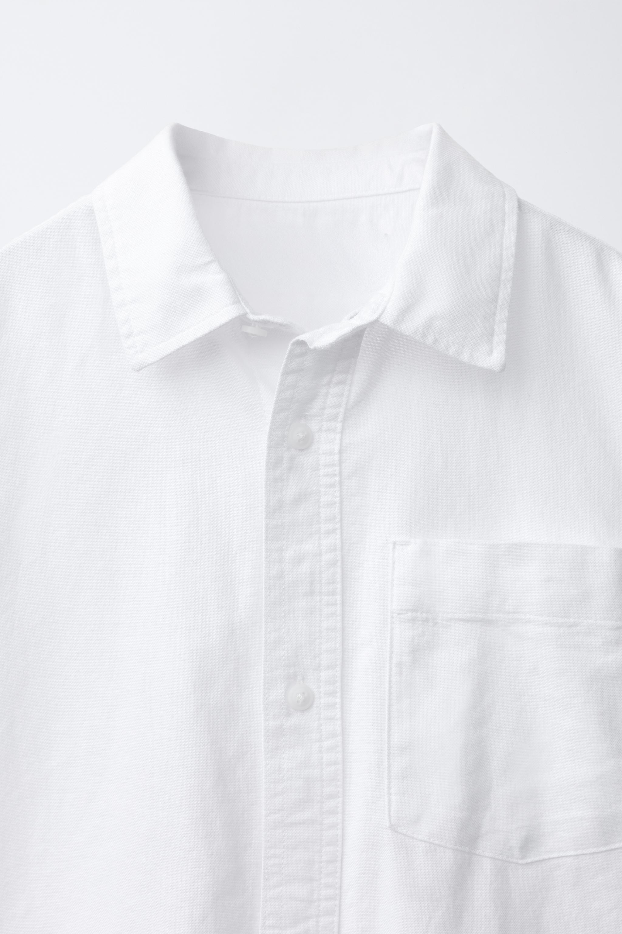 Zara SOLID OXFORD SHIRT — фото 3