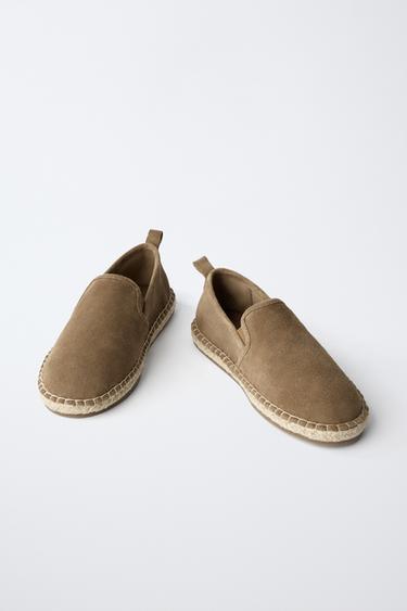 CHAUSSURES EN CUIR ET JUTE - Marron de Zara - Image 2