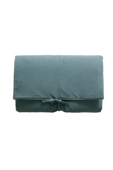 PORTABLE LEAF PRINT BABY CHANGING MAT - Blue by Zara