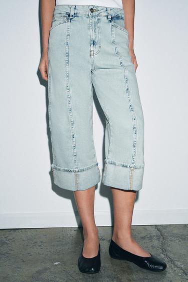 JEANS ZW COLLECTION CAPRI TAILLE NORMALE - Bleu clair de Zara - Image 1
