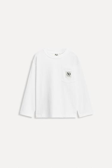 50TH ANNIVERSARY LABEL POCKET T-SHIRT - White by Zara