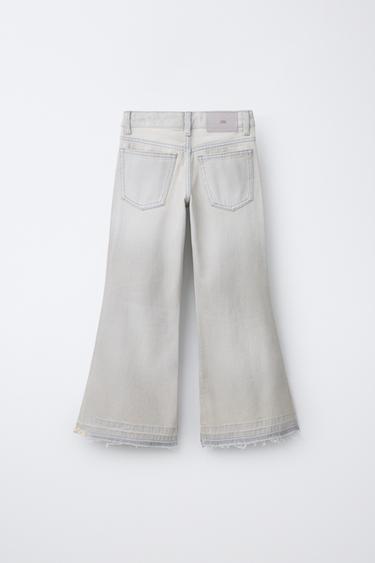 JEANS BOOTCUT À CLOUS - Gris de Zara - Image 1