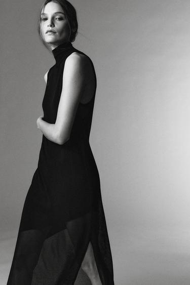 VESTIDO DUPLA CAMADA LIMITED EDITION - Preto da Zara