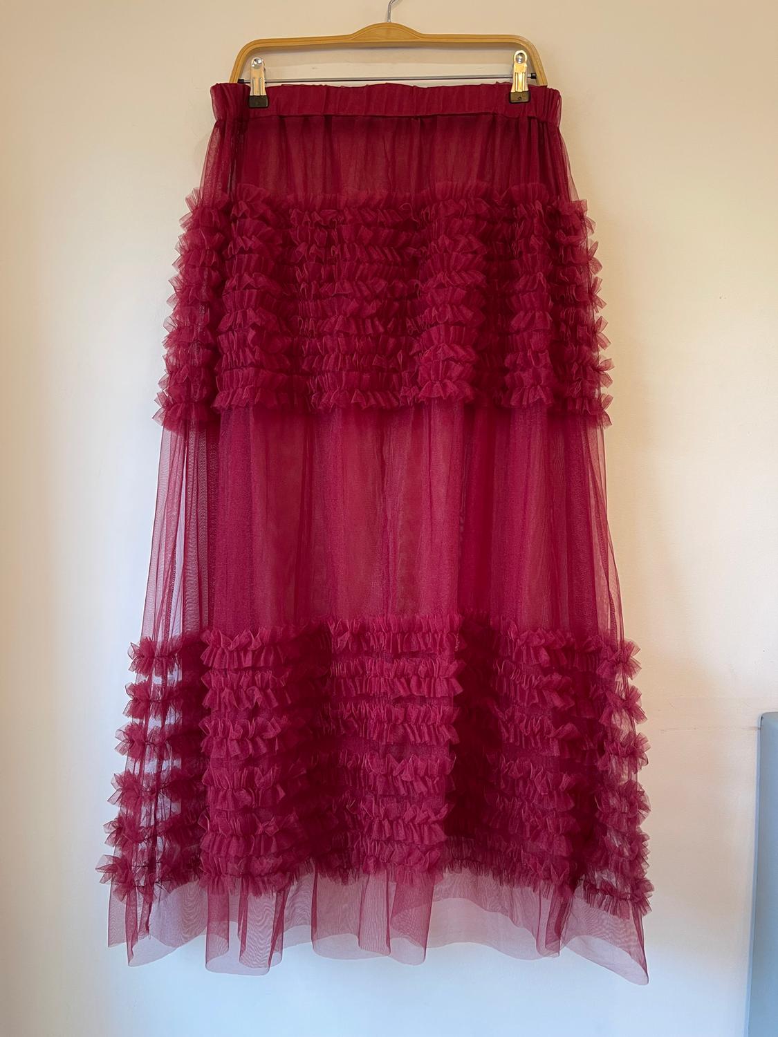 SKIRT WITH TULLE FRILL - Image 7