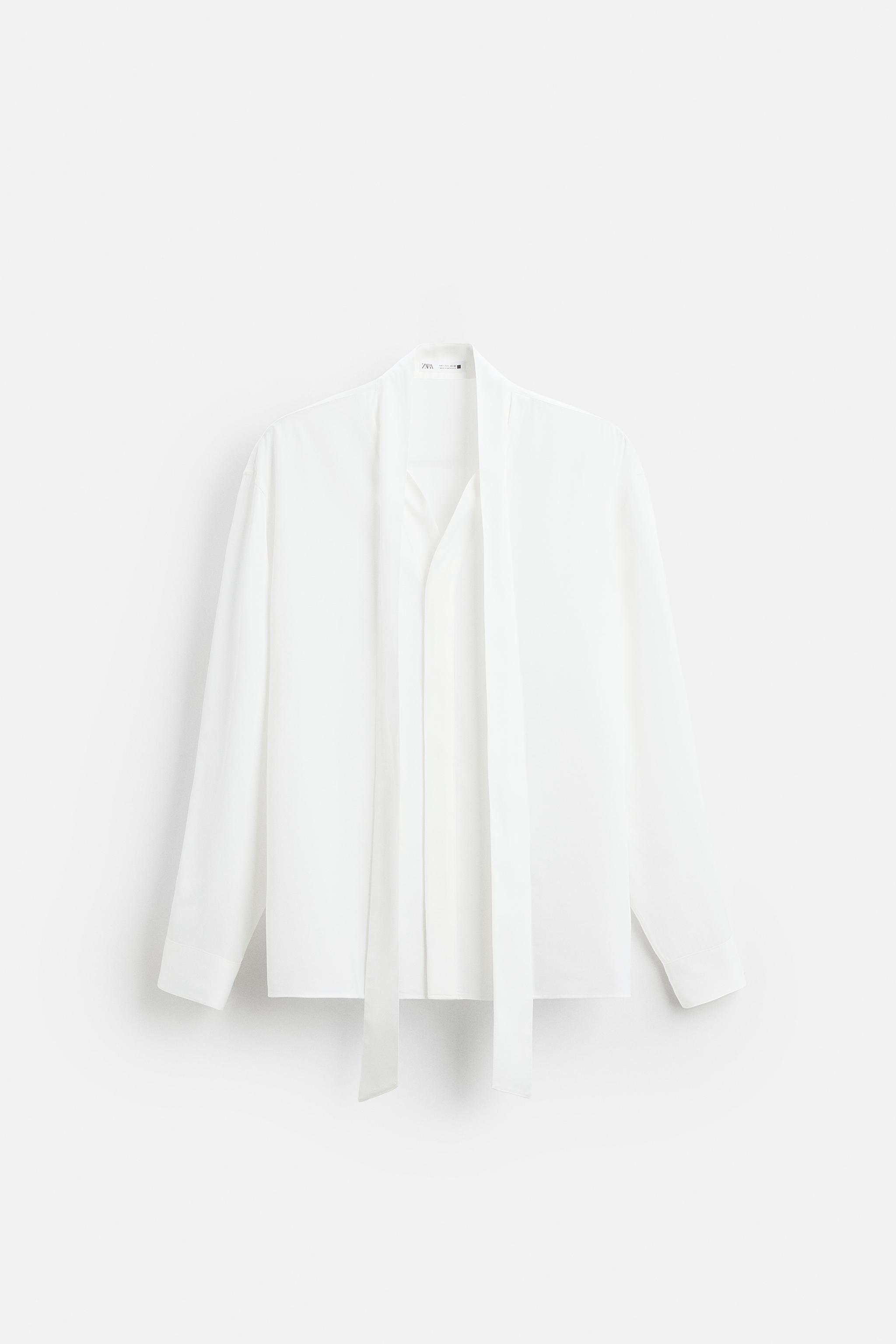 CHEMISE FLUIDE À NOEUD