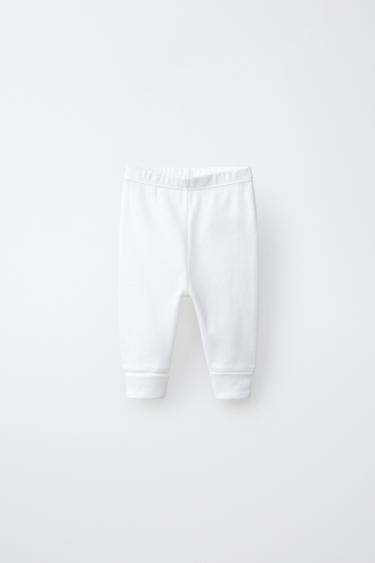 LOT DE TROIS LEGGINGS CÔTELÉS - Rose de Zara - Image 1