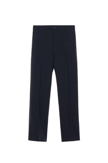100% WOOL SUIT TROUSERS - Navy blue by Zara