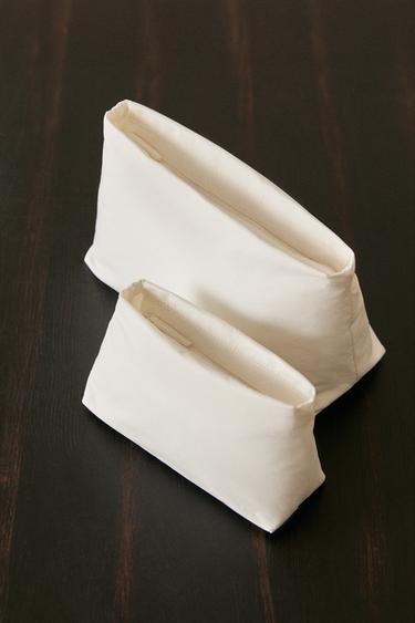 TROUSSE DE TOILETTE TISSU TECHNIQUE FORMAT MOYEN - Blanc de Zara - Image 4