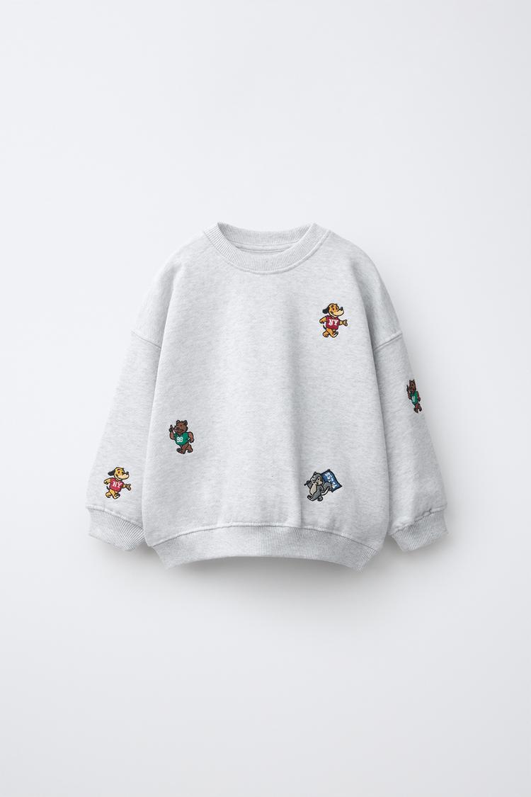 SUDADERA ANIMALES BORDADOS
