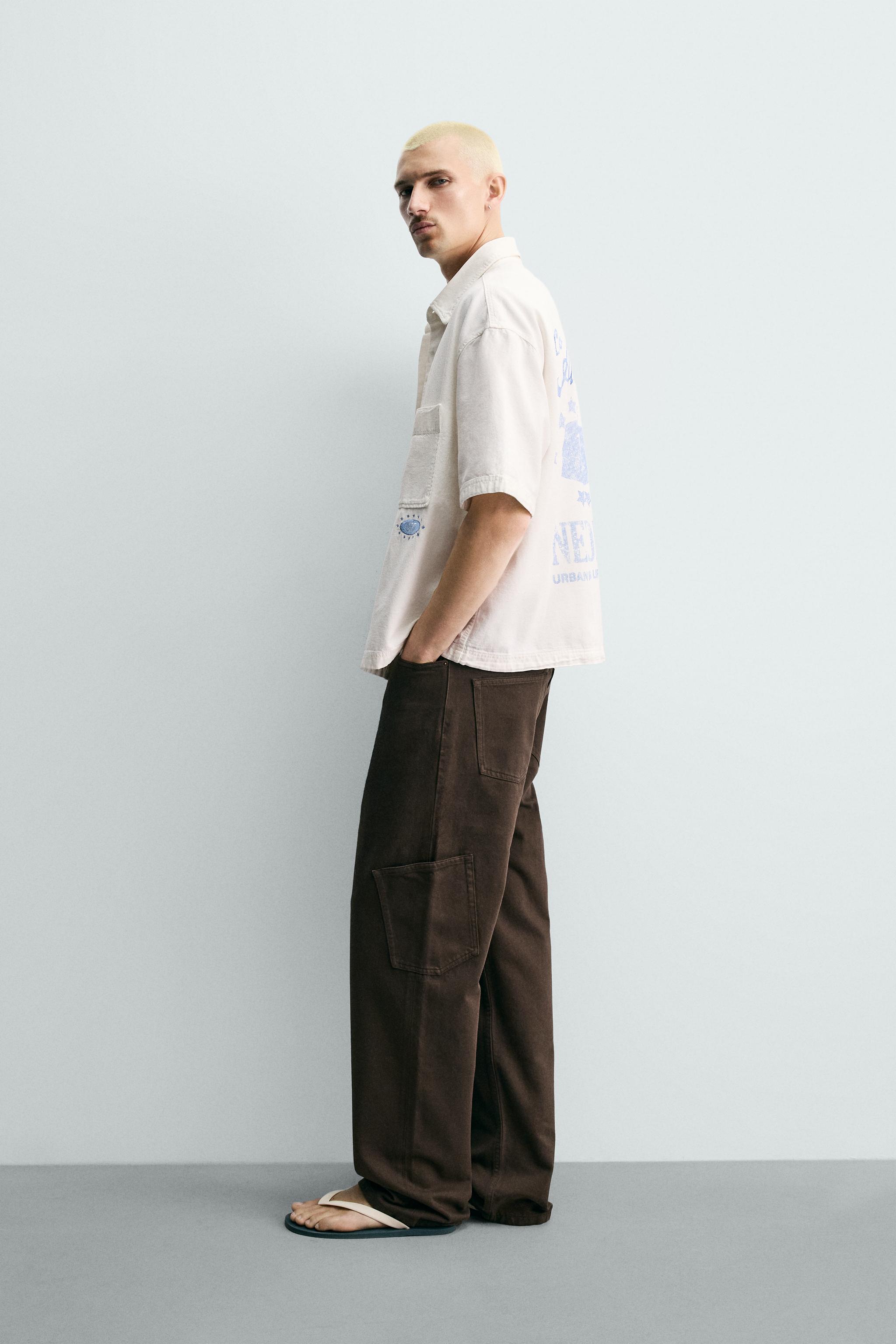 WASHED PRINT RELAXED FIT SHIRT