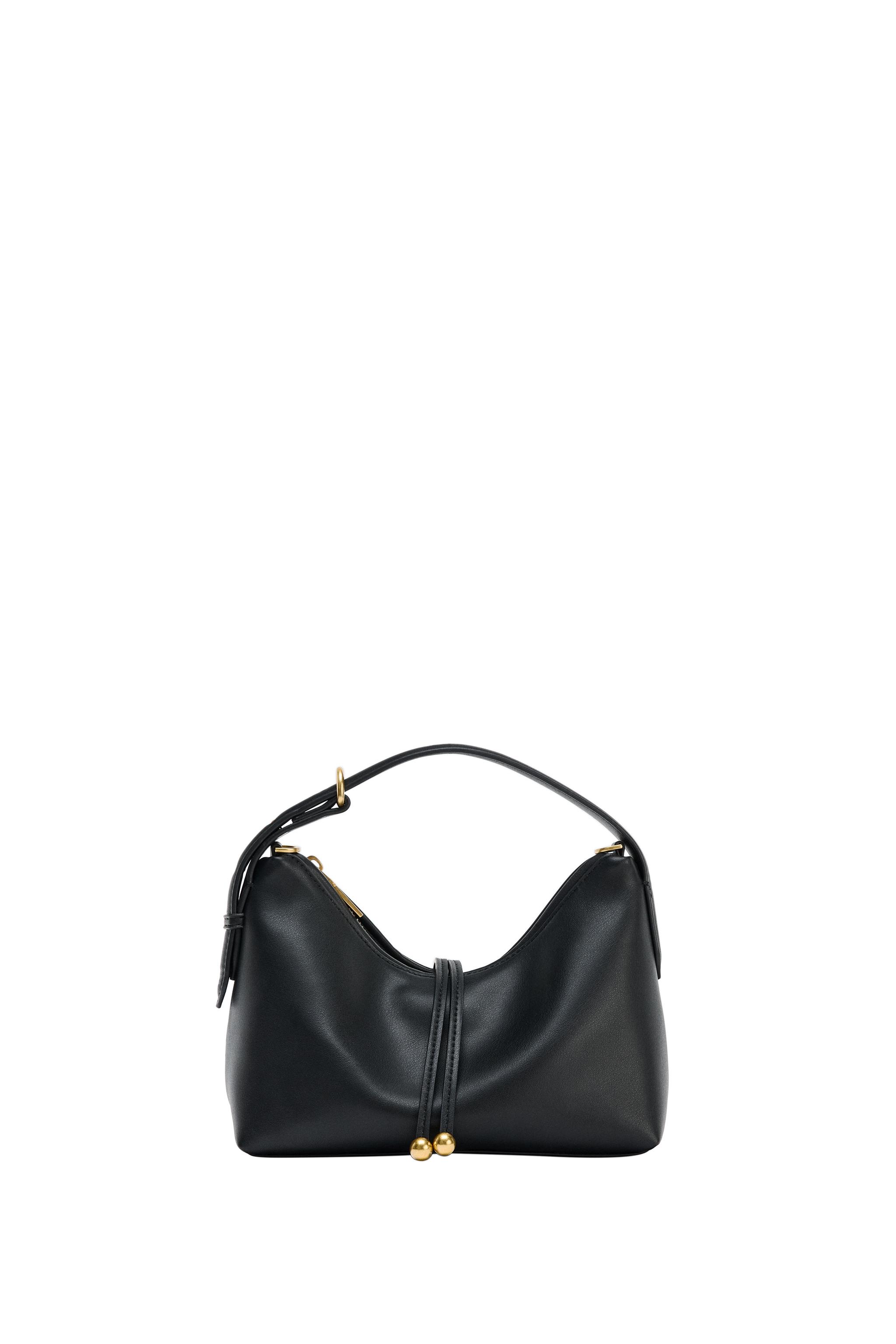 ボール付きミニバケットハンドバッグ - ブラック | ZARA Japan / 日本
