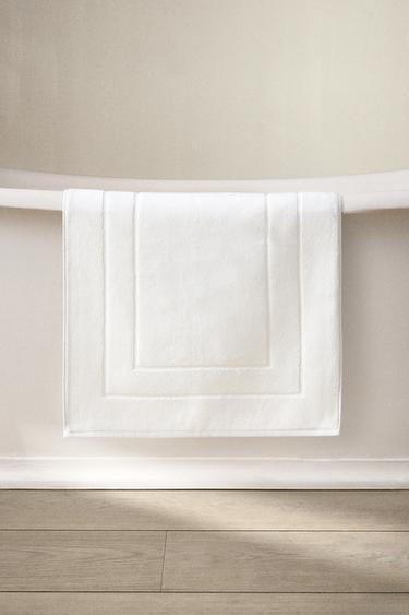 ALFOMBRA BAÑO ALGODÓN - Blanco de Zara