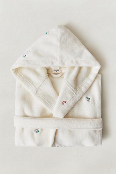 MINI FLORAL BABY TOWEL (SET OF 3) - Ecru by Zara